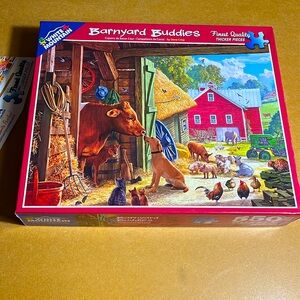 White Mountain Puzzle 550 pieces ‘Barnyard Buddies’ made in 2016